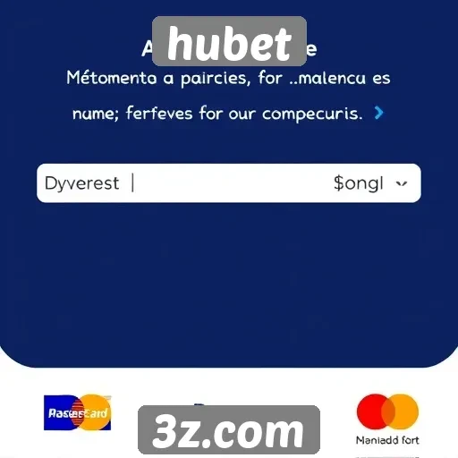 Métodos de pagamento disponíveis no hubet